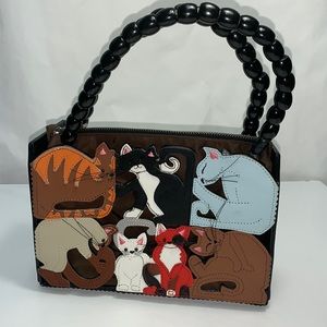 Vintage Michael Simon cat handbag